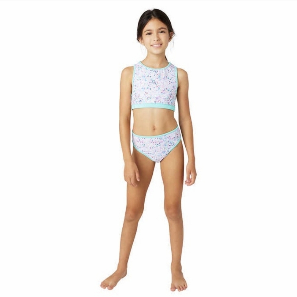New Eddie Bauer 4-piece Swim Suit Set Bikini Racer Top Shirts Muti - Picture 3 of 8